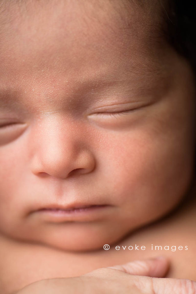 newborn baby girl eyelashes macro baby details