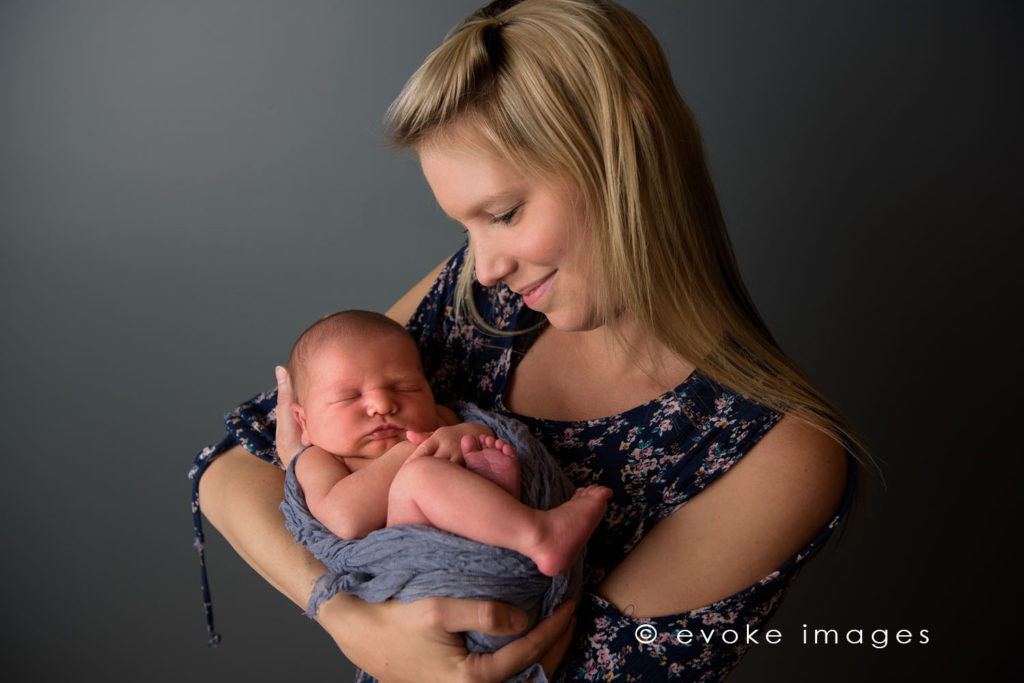 anchorage portrait studio baby with mom newborn